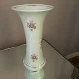 Large Hollohàza porcelain vase with floral motifs