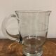 Cruche en verre ciselé années 50
