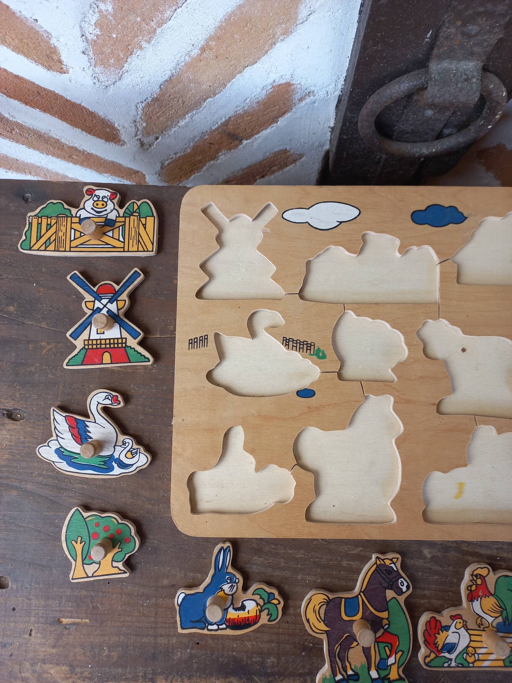 Vintage wooden puzzle