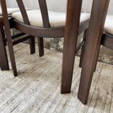 4 Scandinavian mahogany chairs