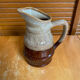 Vintage flamed ceramic barrel-shaped pitcher by revol, 0.5l