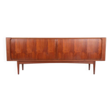Bernhard Pedersen & Søn teak sideboard with tambour doors / Danish Mid-Century Modern design / 1960s