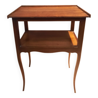Louis XV style solid wood bedside table