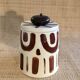 Hand-painted glazed ceramic box