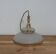 Portable lamp/suspension in frosted glass