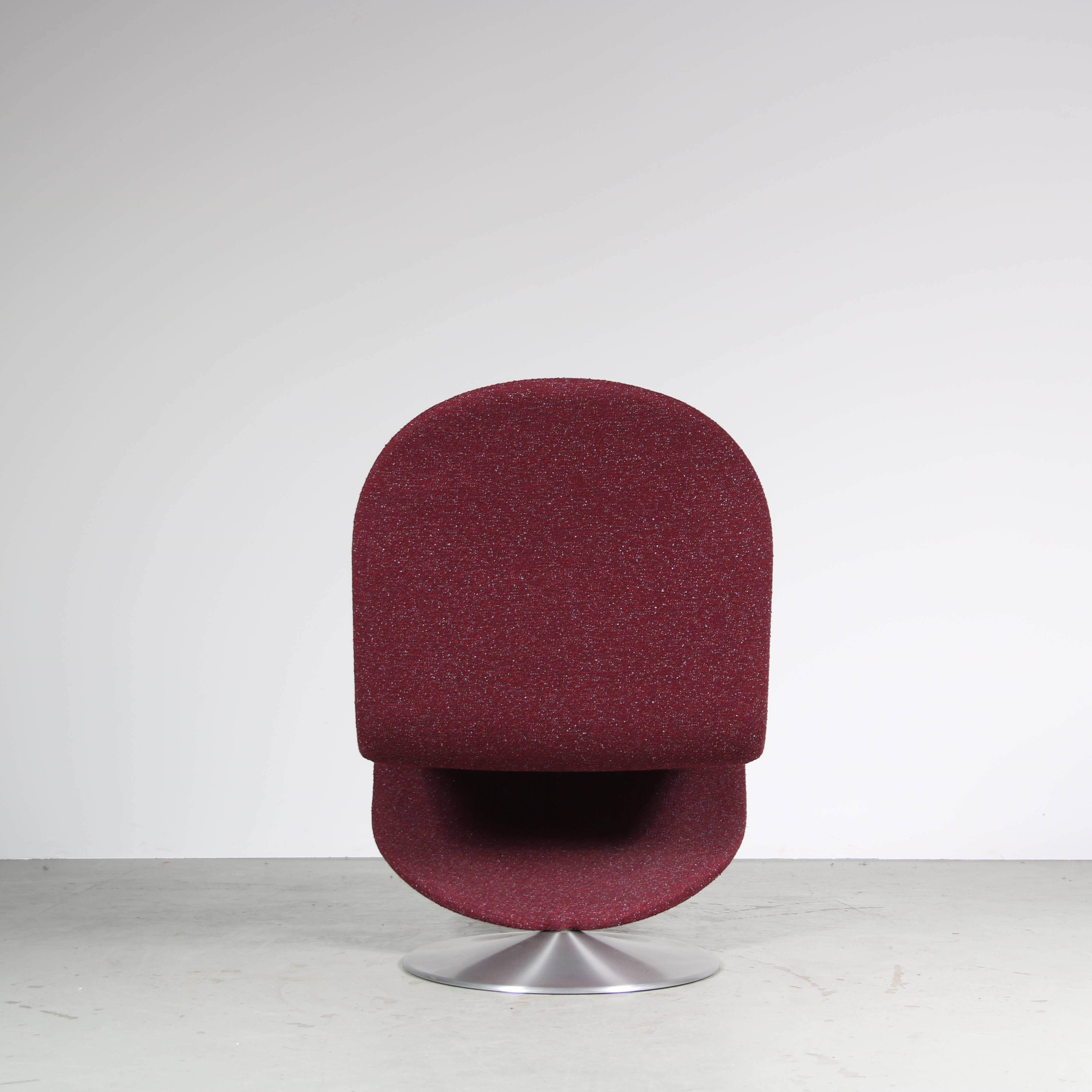 2020 edition of the 1970s 1-2-3 chair by Verner Panton for VerPan, Denmark