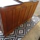 Walnut buffet with black marble top