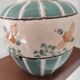Vase boule céramique cloisonnée décor canards sauvages