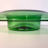 Bol de centre en verre soufflé à la main vintage, Empoli, Italie, années 1970