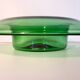 Vintage Hand Blown Green Glass Centerpiece Bowl, Empoli, Italy, 1970s
