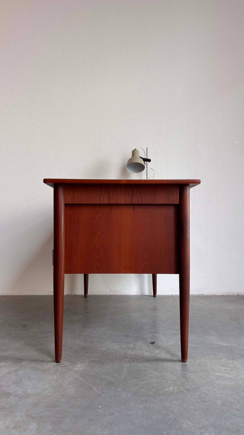 Vintage Danish free standing desk teak