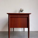 Vintage Danish free standing desk teak