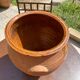 Ancient terracotta pottery jar