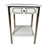 Metal bedside table