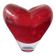 Red Heart Vase Murano attributed to Salviati by Maria Christina Hamel