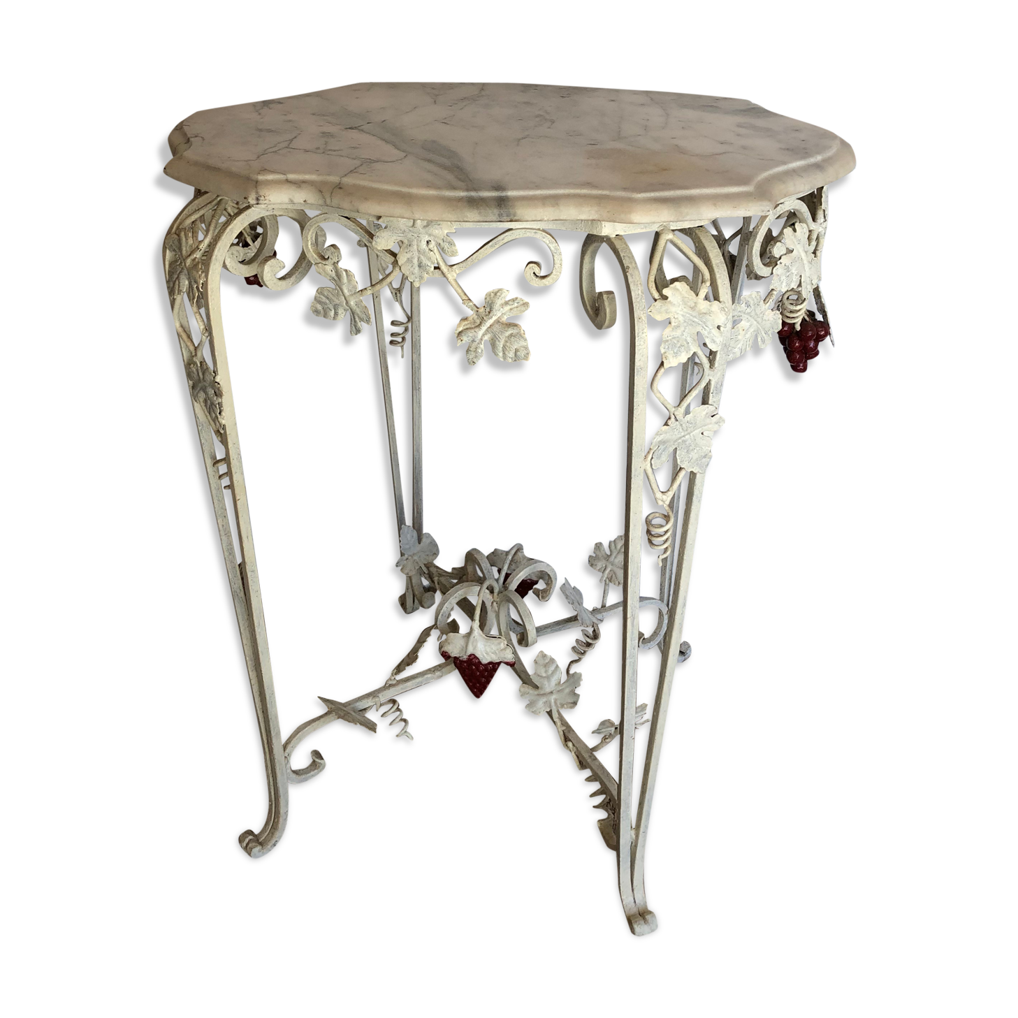 Old wrought iron console