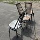 Set of 3 Ercol Goldsmith Scandinavian style wooden chairs
