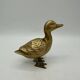 Vintage brass duck