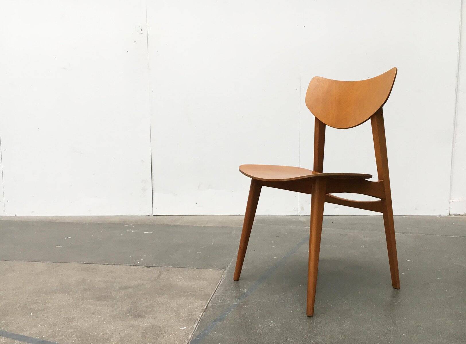 Mid-century plywood accent chair
