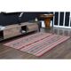 1970s Vintage Turkish Oushak Handmade Wool Cotton Pink Area Rug 157x219