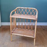 Rattan shelf