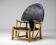 Piero Palange - G23 "Hoop" chair in Saddle black leather