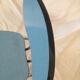 Blue formica chair