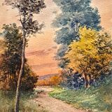 Impressionist watercolour signed Girot - 19th century - French school
