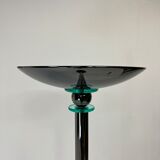 Floor lamp, 80s silver metal