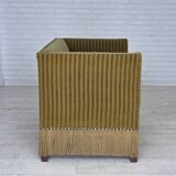 1970s, Danish 2-seater sofa, original green furniture velour.