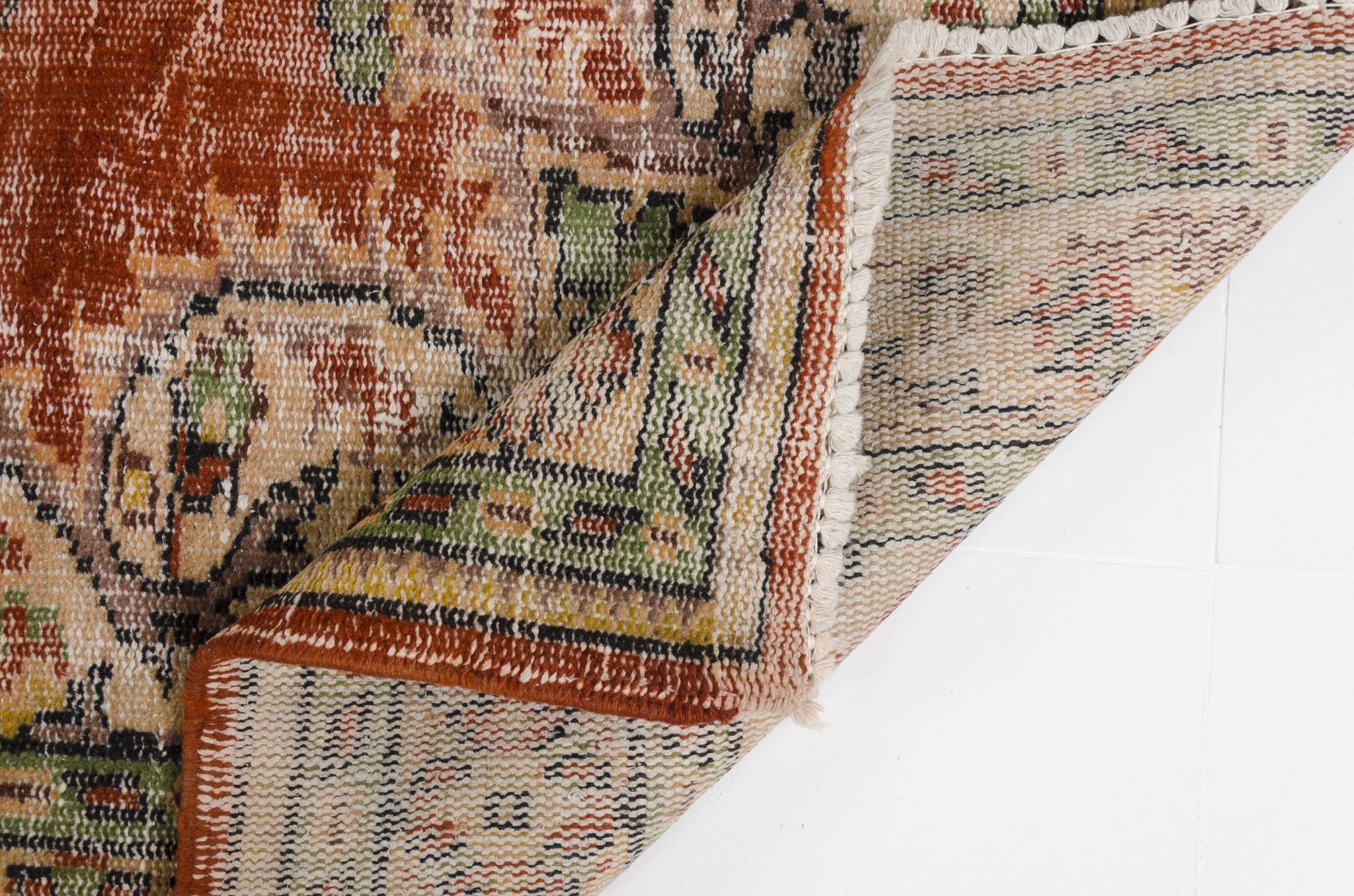 Tapis vintage en laine turque anatolienne