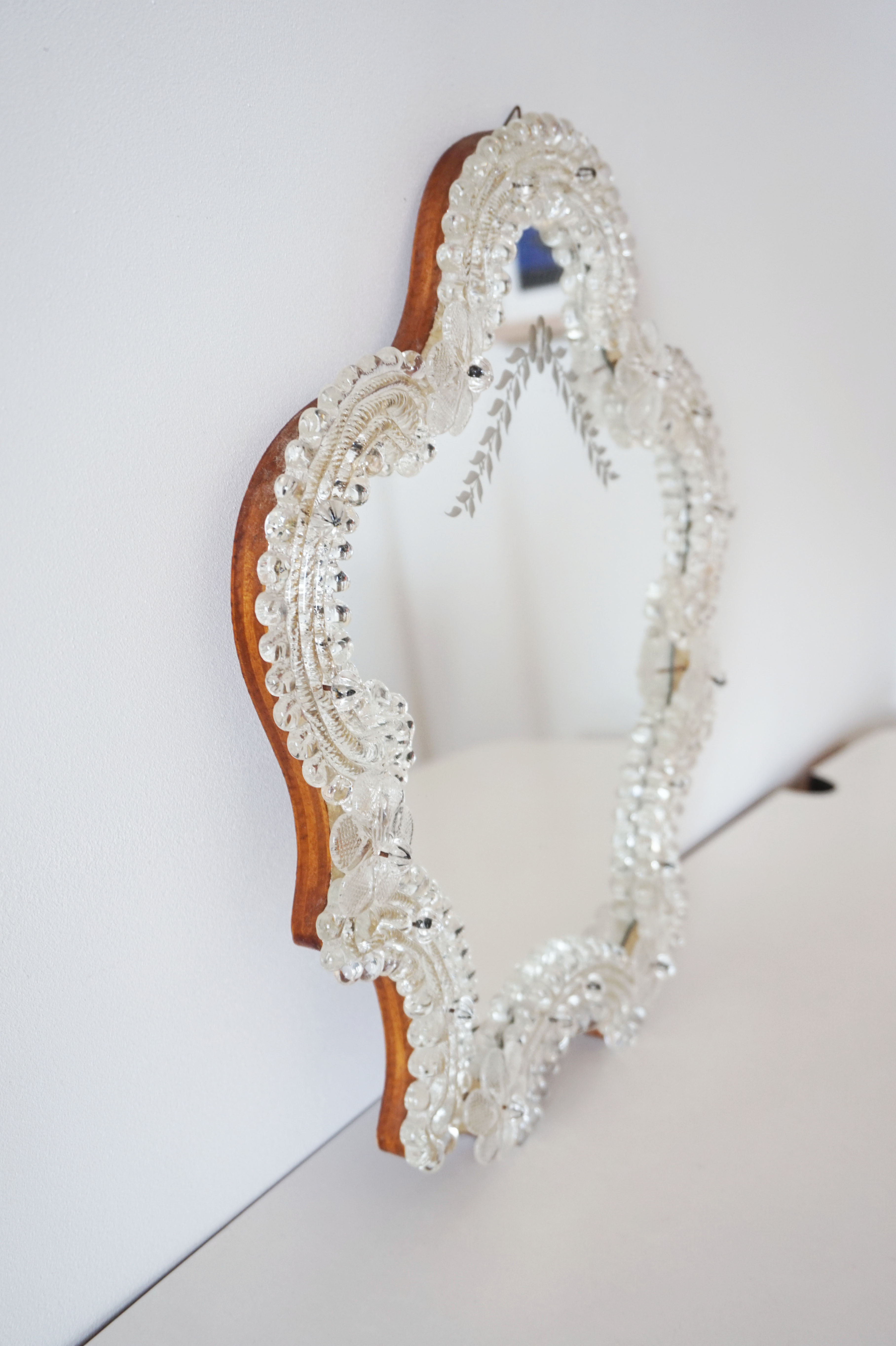 Venetian mirror in Murano glass 1950