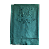 Ancient linen and emerald-tinged cotton