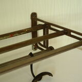 Old metal locomotive/train wall coat rack