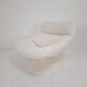 Restored Artifort F518 Lounge Chair by Geoffrey Harcourt in Bouclé Fabric