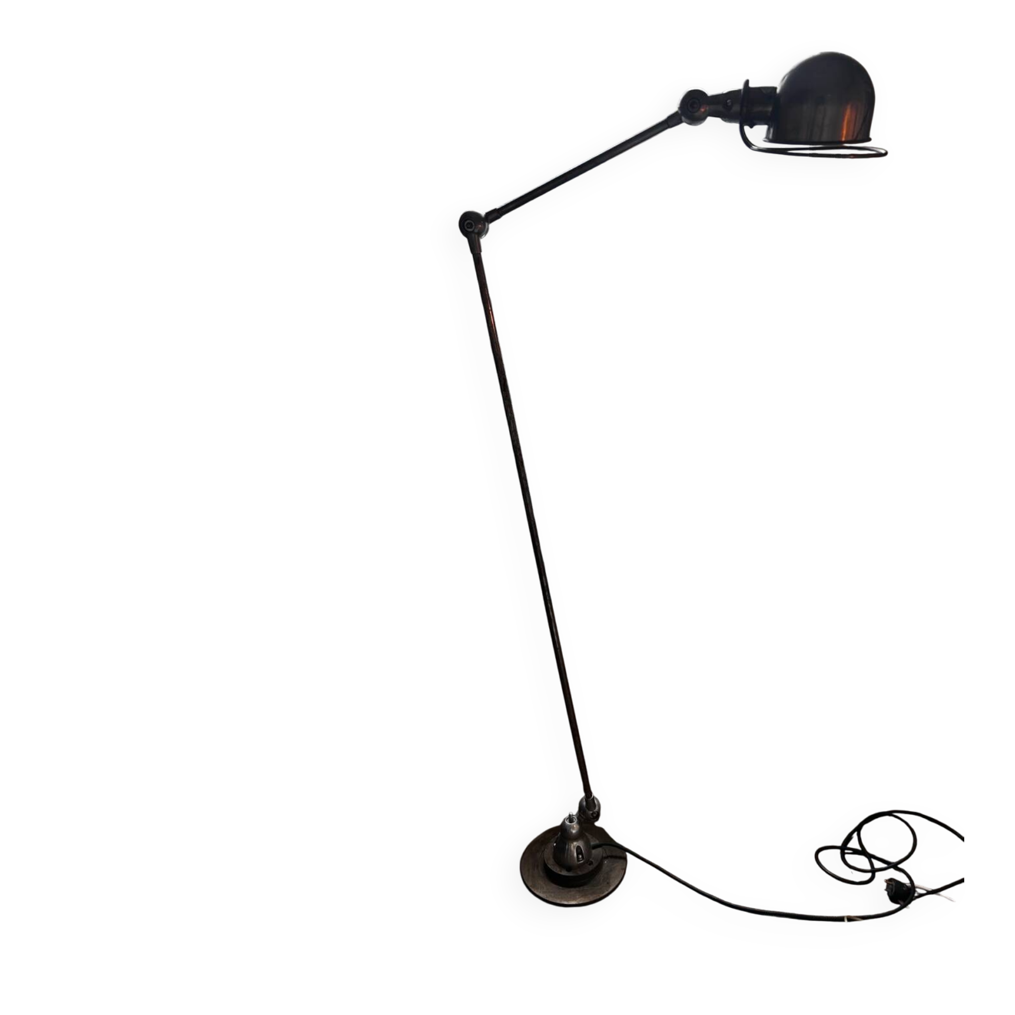 Original vintage Jieldé lamp – 1 arm – Raw steel – 1950s/60s