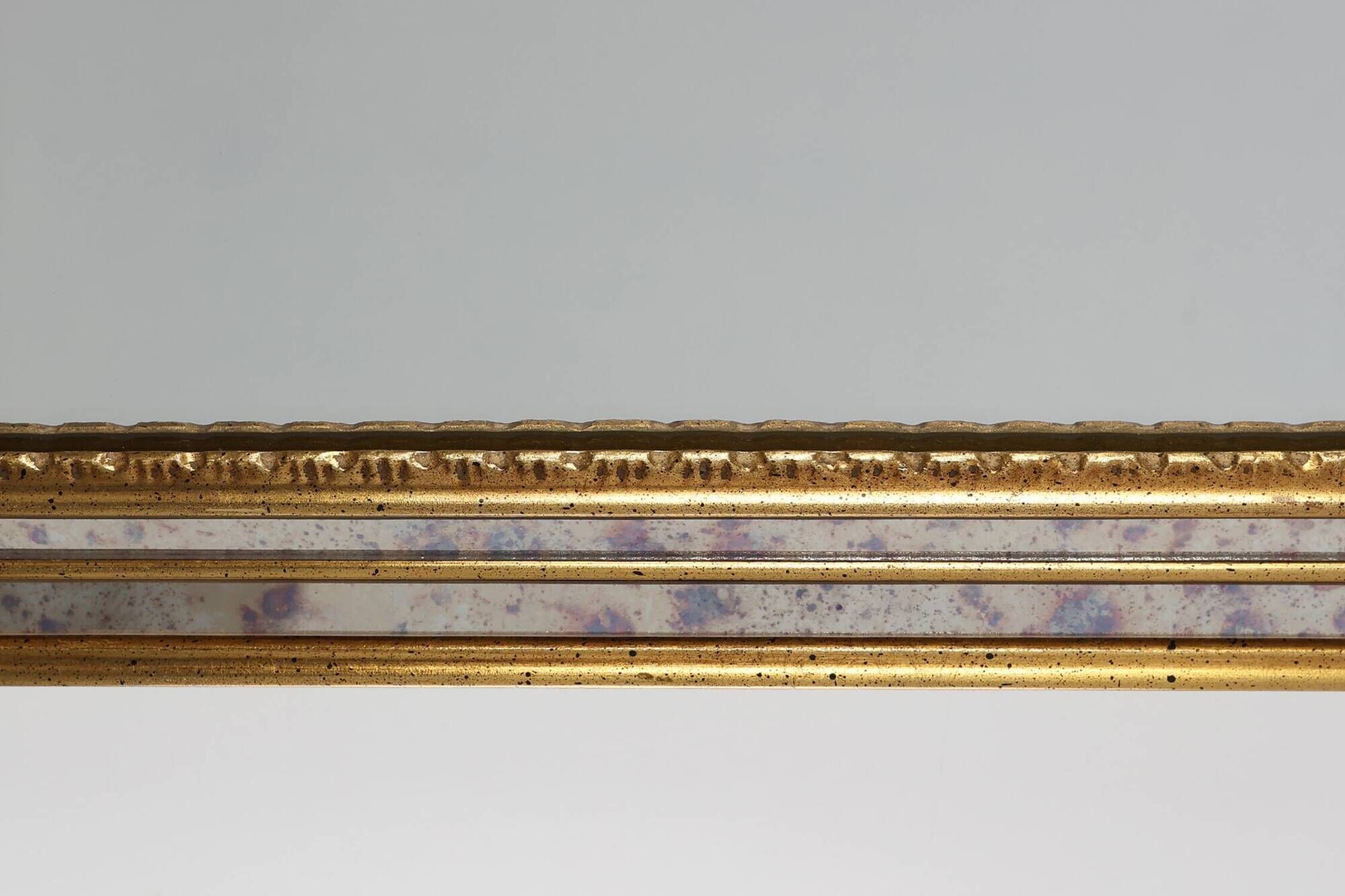 Mid‑Century Modern Gilt Mirror by Deknudt, Belgium, 1970s