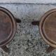 Pair of Vintage 60s/70s Ball Tripod Stools Plant Stand D