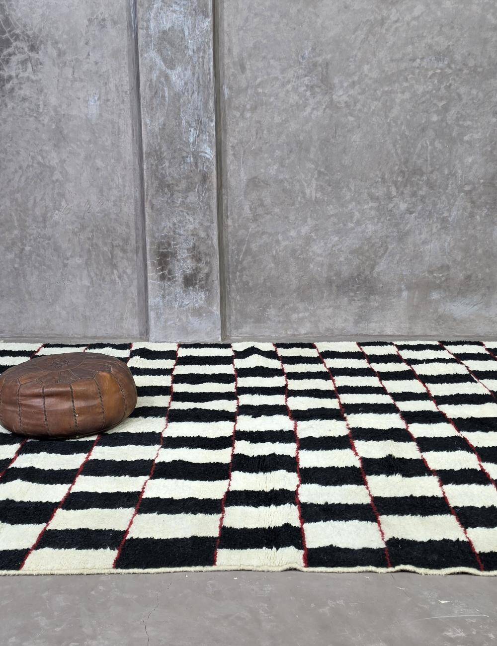 Berber Checkered Rug - 306 x 250 cm