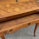 Slope desk scriban Donkey's back in Louis XV style, cherry wood, 1970.