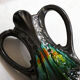 Amphora vase in metallic stoneware