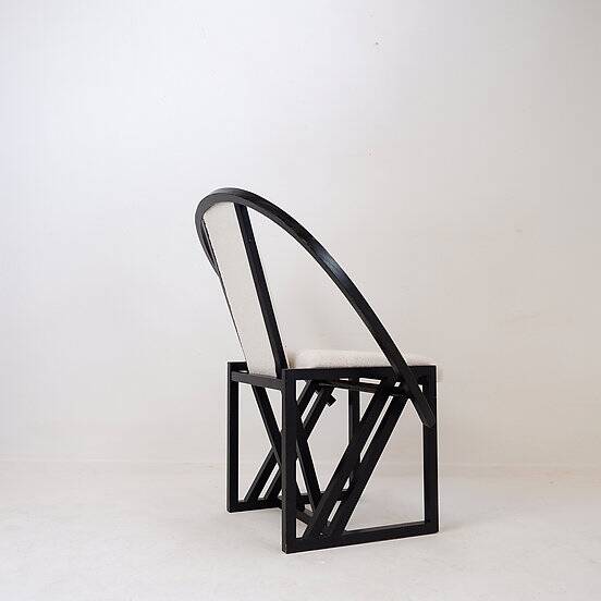 "Contrast" Armchair by Pascal Mourgue 1982 - Faux Sheepskin upholstery
