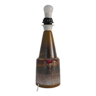 Unique Scandinavian Modern Brutalist Ceramic Table Lamp by Tilgmans, Sweden