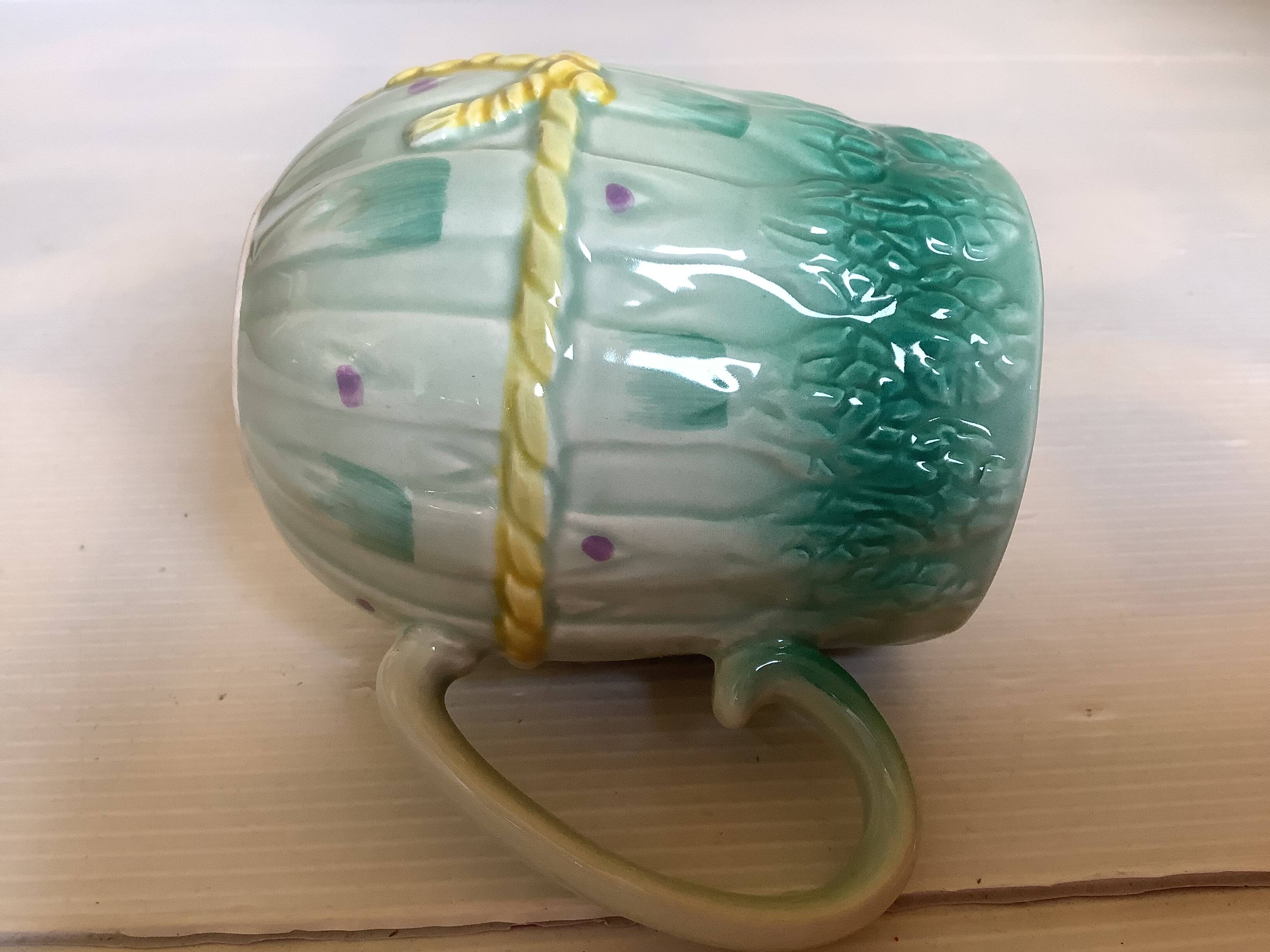 Tasse mug barbotine asperges