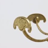 Italian Free Standing Solid Brass Coat Rack 1950s