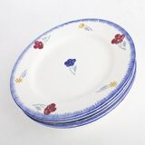 Lot of 5 dessert plates Mary - Lou Digoin Sarreguemines 1922-1965