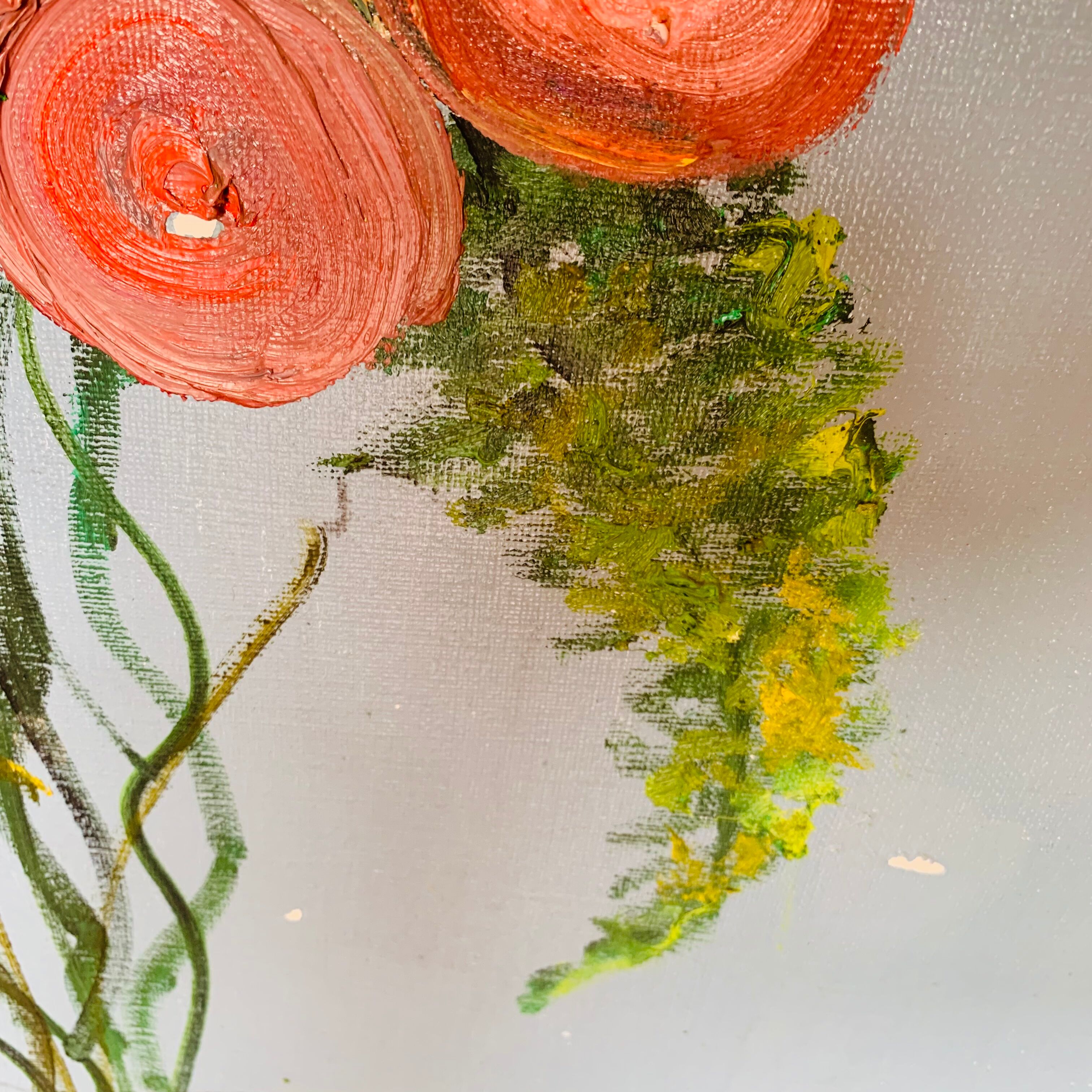 Large painting "Bouquet of flowers" - 95,5x135 cm