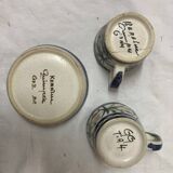 Ceramic cups keraluc quimper 1970