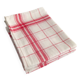 4 red mixed-race tea towels