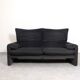 Cassina Maralunga 2.5-seater bicolour black/grey sofa